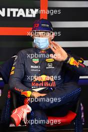Max Verstappen (NLD) Red Bull Racing in the post qualifying FIA Press Conference. 17.04.2021. Formula 1 World Championship, Rd 2, Emilia Romagna Grand Prix, Imola, Italy, Qualifying Day.