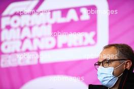 Stefano Domenicali (ITA) Formula One President and CEO - Miami Grand Prix announcement. 18.04.2021. Formula 1 World Championship, Rd 2, Emilia Romagna Grand Prix, Imola, Italy, Race Day.