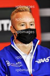 Nikita Mazepin (RUS) Haas F1 Team in the FIA Press Conference. 15.04.2021. Formula 1 World Championship, Rd 2, Emilia Romagna Grand Prix, Imola, Italy, Preparation Day.