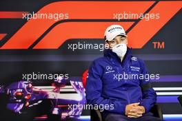 George Russell (GBR) Williams Racing in the FIA Press Conference. 15.04.2021. Formula 1 World Championship, Rd 2, Emilia Romagna Grand Prix, Imola, Italy, Preparation Day.