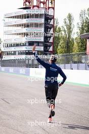George Russell (GBR) Williams Racing runs the circuit. 15.04.2021. Formula 1 World Championship, Rd 2, Emilia Romagna Grand Prix, Imola, Italy, Preparation Day.