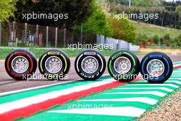 Circuit atmosphere - Pirelli show tyres. 15.04.2021. Formula 1 World Championship, Rd 2, Emilia Romagna Grand Prix, Imola, Italy, Preparation Day.