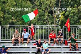 Circuit atmosphere - fans in the grandstand. 10.09.2021. Formula 1 World Championship, Rd 14, Italian Grand Prix, Monza, Italy, Qualifying Day.