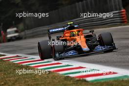 Lando Norris (GBR) McLaren MCL35M. 10.09.2021. Formula 1 World Championship, Rd 14, Italian Grand Prix, Monza, Italy, Qualifying Day.