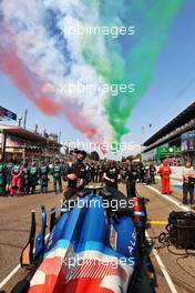 Grid atmosphere - Alpine F1 Team on the grid - Italian Air Force. 12.09.2021. Formula 1 World Championship, Rd 14, Italian Grand Prix, Monza, Italy, Race Day.