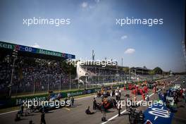 Sergio Perez (MEX) Red Bull Racing RB16B on the grid. 12.09.2021. Formula 1 World Championship, Rd 14, Italian Grand Prix, Monza, Italy, Race Day.