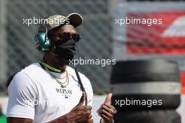 Usain Bolt (JAM) Athlete on the grid. 12.09.2021. Formula 1 World Championship, Rd 14, Italian Grand Prix, Monza, Italy, Race Day.