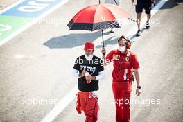 Carlos Sainz Jr (ESP) Ferrari on the grid. 12.09.2021. Formula 1 World Championship, Rd 14, Italian Grand Prix, Monza, Italy, Race Day.