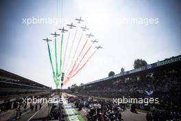 Grid atmosphere - Esteban Ocon (FRA) Alpine F1 Team A521 on the grid - Italian Air Force. 12.09.2021. Formula 1 World Championship, Rd 14, Italian Grand Prix, Monza, Italy, Race Day.