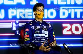 Daniel Ricciardo (AUS) McLaren in the post race FIA Press Conference. 12.09.2021. Formula 1 World Championship, Rd 14, Italian Grand Prix, Monza, Italy, Race Day.