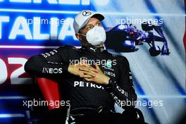 Valtteri Bottas (FIN) Mercedes AMG F1 in the post race FIA Press Conference. 12.09.2021. Formula 1 World Championship, Rd 14, Italian Grand Prix, Monza, Italy, Race Day.