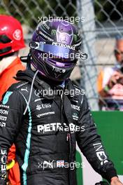 Lewis Hamilton (GBR) Mercedes AMG F1 retired from the race. 12.09.2021. Formula 1 World Championship, Rd 14, Italian Grand Prix, Monza, Italy, Race Day.