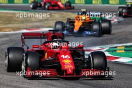Charles Leclerc (MON) Ferrari SF-21. 12.09.2021. Formula 1 World Championship, Rd 14, Italian Grand Prix, Monza, Italy, Race Day.