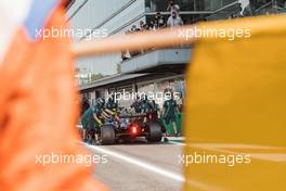 Lance Stroll (CDN) Aston Martin F1 Team AMR21 in the pits. 11.09.2021. Formula 1 World Championship, Rd 14, Italian Grand Prix, Monza, Italy, Sprint Day.