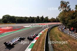 Mick Schumacher (GER) Haas VF-21 and Antonio Giovinazzi (ITA) Alfa Romeo Racing C41. 11.09.2021. Formula 1 World Championship, Rd 14, Italian Grand Prix, Monza, Italy, Sprint Day.