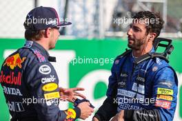 Max Verstappen (NLD), Red Bull Racing and Daniel Ricciardo (AUS), McLaren F1 Team  11.09.2021. Formula 1 World Championship, Rd 14, Italian Grand Prix, Monza, Italy, Sprint Day.