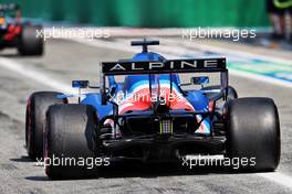 Fernando Alonso (ESP) Alpine F1 Team A521 leaves the pits. 11.09.2021. Formula 1 World Championship, Rd 14, Italian Grand Prix, Monza, Italy, Sprint Day.