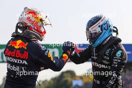 Max Verstappen (NLD), Red Bull Racing and Valtteri Bottas (FIN), Mercedes AMG F1  11.09.2021. Formula 1 World Championship, Rd 14, Italian Grand Prix, Monza, Italy, Sprint Day.