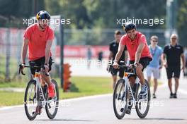 Max Verstappen (NLD), Red Bull Racing and Sergio Perez (MEX), Red Bull Racing  09.09.2021. Formula 1 World Championship, Rd 14, Italian Grand Prix, Monza, Italy, Preparation Day.