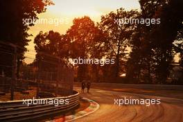 Circuit atmosphere - the track at sunset. 09.09.2021. Formula 1 World Championship, Rd 14, Italian Grand Prix, Monza, Italy, Preparation Day.