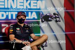 Max Verstappen (NLD) Red Bull Racing in the FIA Press Conference. 09.09.2021. Formula 1 World Championship, Rd 14, Italian Grand Prix, Monza, Italy, Preparation Day.