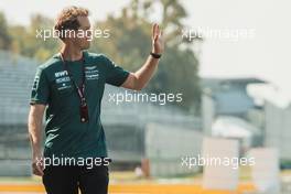 Sebastian Vettel (GER) Aston Martin F1 Team walks the circuit. 09.09.2021. Formula 1 World Championship, Rd 14, Italian Grand Prix, Monza, Italy, Preparation Day.
