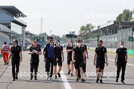 Esteban Ocon (FRA) Alpine F1 Team walks the circuit with the team. 09.09.2021. Formula 1 World Championship, Rd 14, Italian Grand Prix, Monza, Italy, Preparation Day.