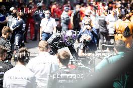Lewis Hamilton (GBR) Mercedes AMG F1 W12 on the grid. 23.05.2021. Formula 1 World Championship, Rd 5, Monaco Grand Prix, Monte Carlo, Monaco, Race Day.