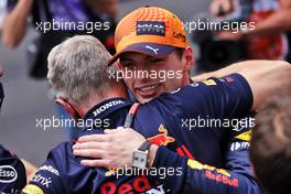 Race winner Max Verstappen (NLD) Red Bull Racing celebrates with Jonathan Wheatley (GBR) Red Bull Racing Team Manager. 23.05.2021. Formula 1 World Championship, Rd 5, Monaco Grand Prix, Monte Carlo, Monaco, Race Day.