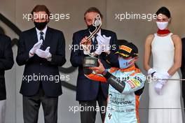 Lando Norris (GBR) McLaren celebrates his third position on the podium. 23.05.2021. Formula 1 World Championship, Rd 5, Monaco Grand Prix, Monte Carlo, Monaco, Race Day.