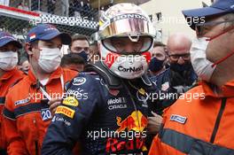 Race winner Max Verstappen (NLD) Red Bull Racing celebrates in parc ferme. 23.05.2021. Formula 1 World Championship, Rd 5, Monaco Grand Prix, Monte Carlo, Monaco, Race Day.