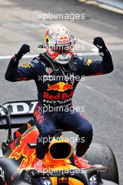 Race winner Max Verstappen (NLD) Red Bull Racing RB16B celebrates in parc ferme. 23.05.2021. Formula 1 World Championship, Rd 5, Monaco Grand Prix, Monte Carlo, Monaco, Race Day.