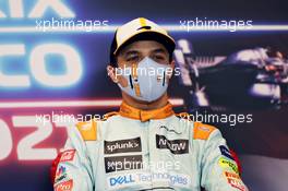 Lando Norris (GBR) McLaren in the post race FIA Press Conference. 23.05.2021. Formula 1 World Championship, Rd 5, Monaco Grand Prix, Monte Carlo, Monaco, Race Day.