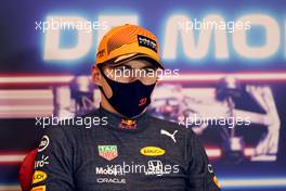 Max Verstappen (NLD) Red Bull Racing in the post race FIA Press Conference. 23.05.2021. Formula 1 World Championship, Rd 5, Monaco Grand Prix, Monte Carlo, Monaco, Race Day.