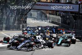 Pierre Gasly (FRA) AlphaTauri AT02 at the start of the race. 23.05.2021. Formula 1 World Championship, Rd 5, Monaco Grand Prix, Monte Carlo, Monaco, Race Day.