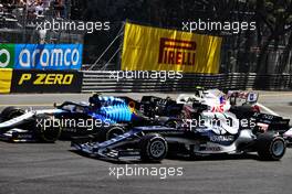 Yuki Tsunoda (JPN) AlphaTauri AT02 and Nicholas Latifi (CDN) Williams Racing FW43B at the start of the race. 23.05.2021. Formula 1 World Championship, Rd 5, Monaco Grand Prix, Monte Carlo, Monaco, Race Day.