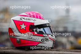 The helmet of Anthoine Hubert with the Alpine F1 Team. 22.05.2021. Formula 1 World Championship, Rd 5, Monaco Grand Prix, Monte Carlo, Monaco, Qualifying Day.
