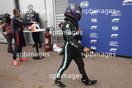 Lewis Hamilton (GBR) Mercedes AMG F1 in qualifying parc ferme. 22.05.2021. Formula 1 World Championship, Rd 5, Monaco Grand Prix, Monte Carlo, Monaco, Qualifying Day.