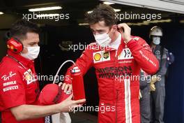 Pole sitter Charles Leclerc (MON) Ferrari in qualifying parc ferme. 22.05.2021. Formula 1 World Championship, Rd 5, Monaco Grand Prix, Monte Carlo, Monaco, Qualifying Day.
