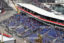 Circuit atmosphere - fans in the grandstand. 22.05.2021. Formula 1 World Championship, Rd 5, Monaco Grand Prix, Monte Carlo, Monaco, Qualifying Day.