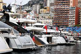 Boats in the scenic Monaco Harbour. 22.05.2021. Formula 1 World Championship, Rd 5, Monaco Grand Prix, Monte Carlo, Monaco, Qualifying Day.