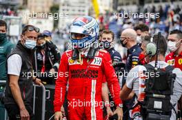 Pole sitter Charles Leclerc (MON) Ferrari in qualifying parc ferme. 22.05.2021. Formula 1 World Championship, Rd 5, Monaco Grand Prix, Monte Carlo, Monaco, Qualifying Day.