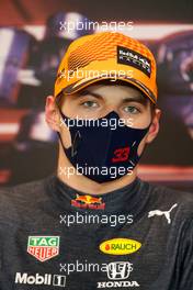 Max Verstappen (NLD) Red Bull Racing in the post qualifying FIA Press Conference. 22.05.2021. Formula 1 World Championship, Rd 5, Monaco Grand Prix, Monte Carlo, Monaco, Qualifying Day.