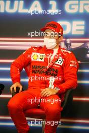 Charles Leclerc (MON) Ferrari in the post qualifying FIA Press Conference. 22.05.2021. Formula 1 World Championship, Rd 5, Monaco Grand Prix, Monte Carlo, Monaco, Qualifying Day.
