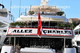 Boats in the scenic Monaco Harbour - supporting Charles Leclerc (MON) Ferrari. 20.05.2021. Formula 1 World Championship, Rd 5, Monaco Grand Prix, Monte Carlo, Monaco, Practice Day.