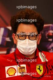 Mattia Binotto (ITA) Ferrari Team Principal in the FIA Press Conference. 20.05.2021. Formula 1 World Championship, Rd 5, Monaco Grand Prix, Monte Carlo, Monaco, Practice Day.