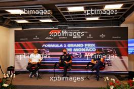 The FIA Press Conference (L to R): Andreas Seidl, McLaren Managing Director; Christian Horner (GBR) Red Bull Racing Team Principal; Jost Capito (GER) Williams Racing Chief Executive Officer. 20.05.2021. Formula 1 World Championship, Rd 5, Monaco Grand Prix, Monte Carlo, Monaco, Practice Day.