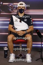 Pierre Gasly (FRA) AlphaTauri in the FIA Press Conference. 19.05.2021. Formula 1 World Championship, Rd 5, Monaco Grand Prix, Monte Carlo, Monaco, Preparation Day.
