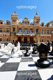 Scenic Monaco - chess set outside the Casino.  19.05.2021. Formula 1 World Championship, Rd 5, Monaco Grand Prix, Monte Carlo, Monaco, Preparation Day.