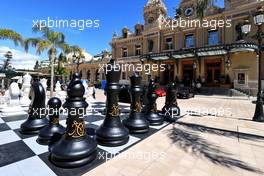 Scenic Monaco - chess set outside the Casino.  19.05.2021. Formula 1 World Championship, Rd 5, Monaco Grand Prix, Monte Carlo, Monaco, Preparation Day.